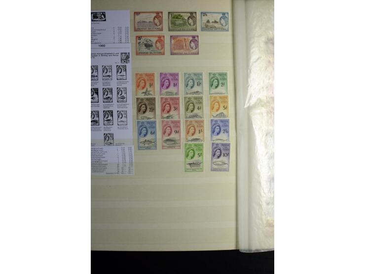 KARIBIK: 1859/1950, sehr schöne und umfangreiche ungebrauchte und gestempelte Sammlung, dabei Antigua Mi.-Nr. 1 ungebraucht, 