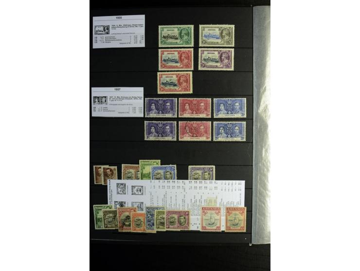 KARIBIK: 1859/1950, sehr schöne und umfangreiche ungebrauchte und gestempelte Sammlung, dabei Antigua Mi.-Nr. 1 ungebraucht, 