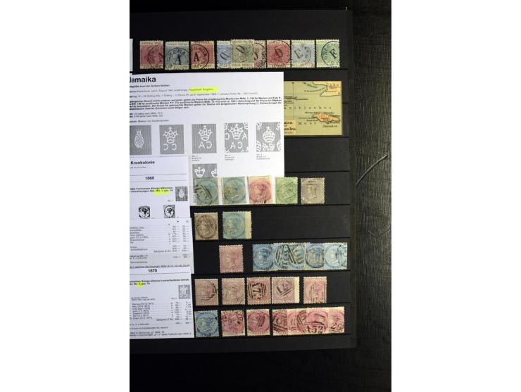 KARIBIK: 1859/1950, sehr schöne und umfangreiche ungebrauchte und gestempelte Sammlung, dabei Antigua Mi.-Nr. 1 ungebraucht, 