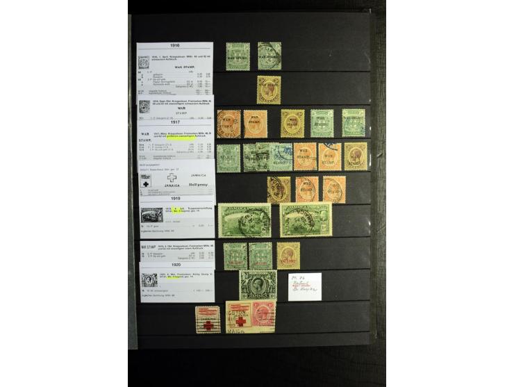 KARIBIK: 1859/1950, sehr schöne und umfangreiche ungebrauchte und gestempelte Sammlung, dabei Antigua Mi.-Nr. 1 ungebraucht, 