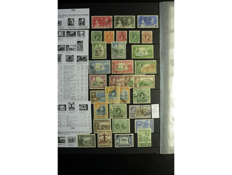 KARIBIK: 1859/1950, sehr schöne und umfangreiche ungebrauchte und gestempelte Sammlung, dabei Antigua Mi.-Nr. 1 ungebraucht, 