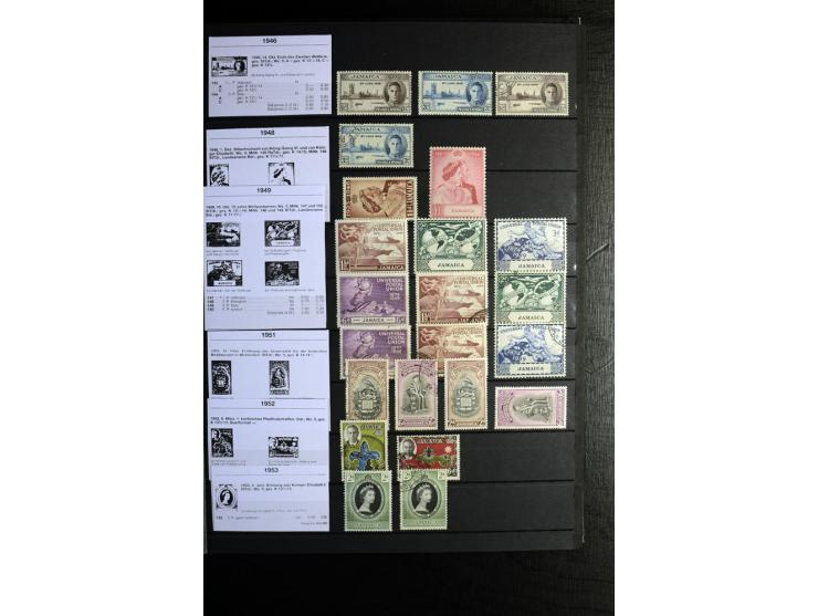 KARIBIK: 1859/1950, sehr schöne und umfangreiche ungebrauchte und gestempelte Sammlung, dabei Antigua Mi.-Nr. 1 ungebraucht, 