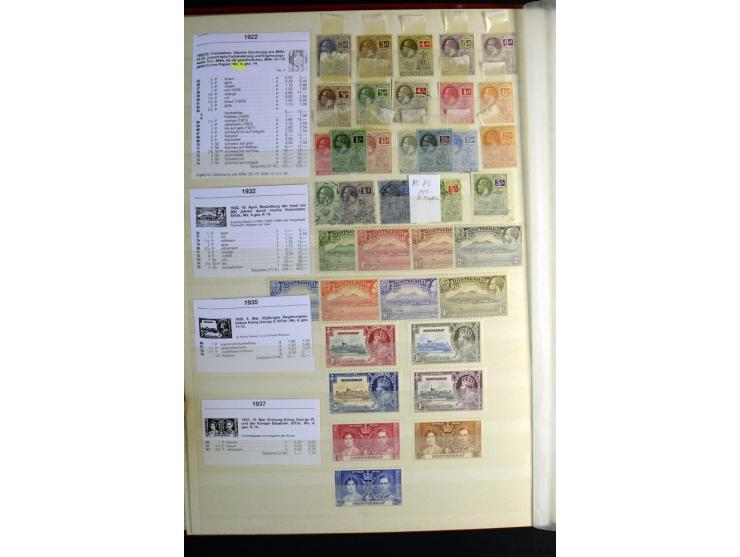 KARIBIK: 1859/1950, sehr schöne und umfangreiche ungebrauchte und gestempelte Sammlung, dabei Antigua Mi.-Nr. 1 ungebraucht, 