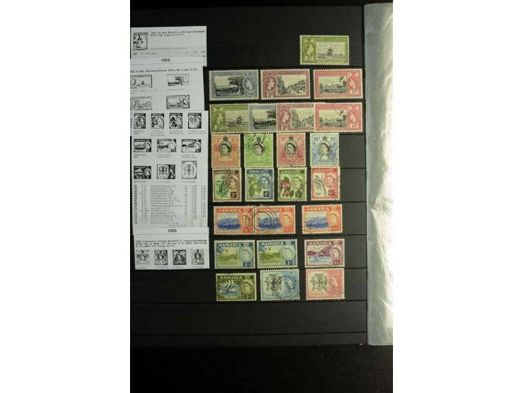 KARIBIK: 1859/1950, sehr schöne und umfangreiche ungebrauchte und gestempelte Sammlung, dabei Antigua Mi.-Nr. 1 ungebraucht, 