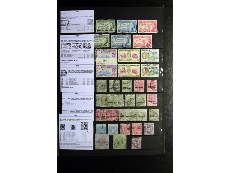 KARIBIK: 1859/1950, sehr schöne und umfangreiche ungebrauchte und gestempelte Sammlung, dabei Antigua Mi.-Nr. 1 ungebraucht, 