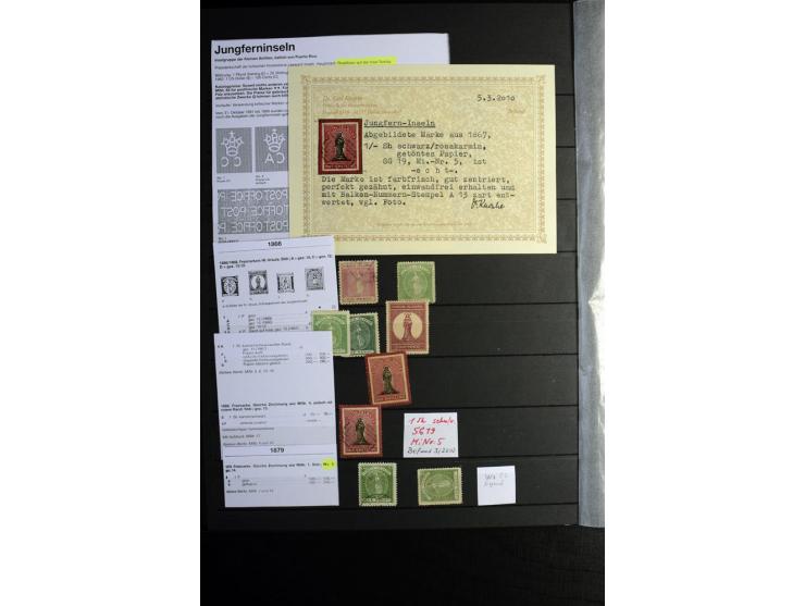 KARIBIK: 1859/1950, sehr schöne und umfangreiche ungebrauchte und gestempelte Sammlung, dabei Antigua Mi.-Nr. 1 ungebraucht, 