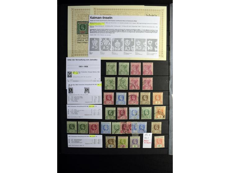 KARIBIK: 1859/1950, sehr schöne und umfangreiche ungebrauchte und gestempelte Sammlung, dabei Antigua Mi.-Nr. 1 ungebraucht, 
