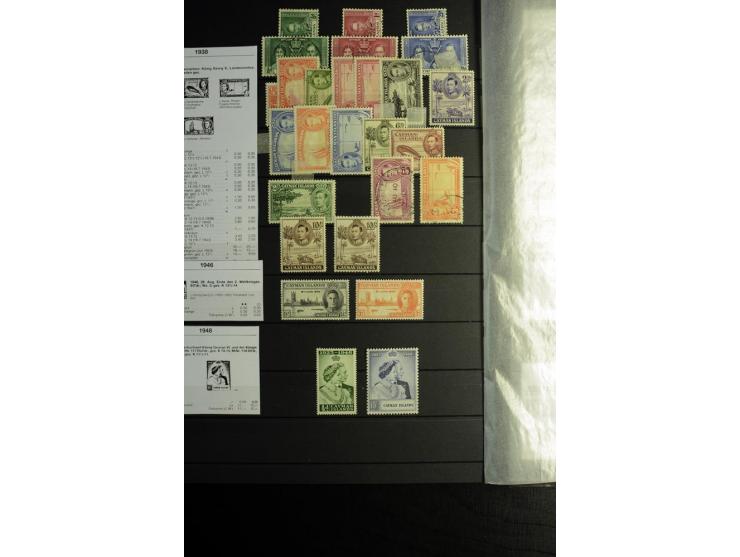 KARIBIK: 1859/1950, sehr schöne und umfangreiche ungebrauchte und gestempelte Sammlung, dabei Antigua Mi.-Nr. 1 ungebraucht, 