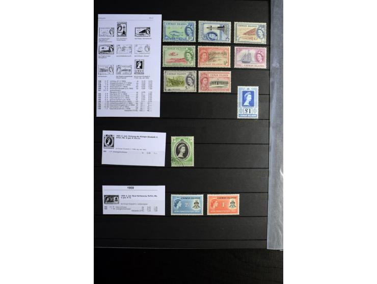 KARIBIK: 1859/1950, sehr schöne und umfangreiche ungebrauchte und gestempelte Sammlung, dabei Antigua Mi.-Nr. 1 ungebraucht, 