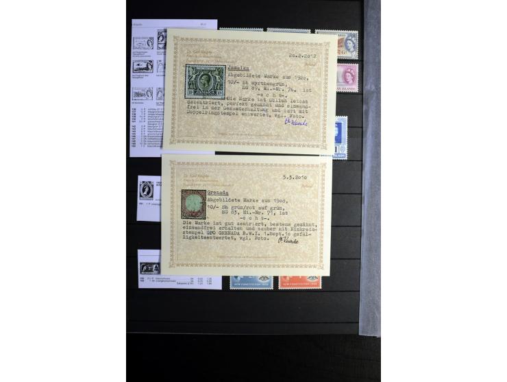 KARIBIK: 1859/1950, sehr schöne und umfangreiche ungebrauchte und gestempelte Sammlung, dabei Antigua Mi.-Nr. 1 ungebraucht, 