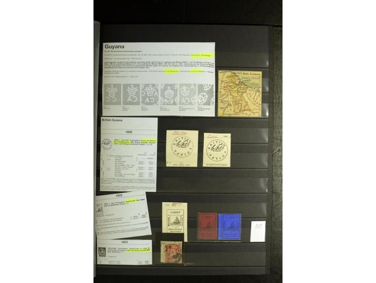 1856/1953, sehr schöne gestempelte und ungebrauchte Sammlung, dabei Britisch Guiana Mi.-Nr. 34C gestempelt, Falkland Inseln m