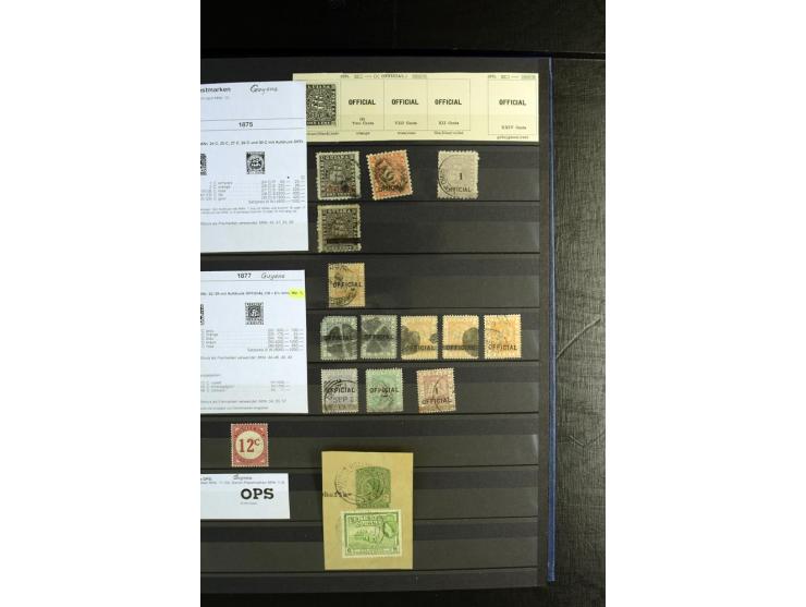 1856/1953, sehr schöne gestempelte und ungebrauchte Sammlung, dabei Britisch Guiana Mi.-Nr. 34C gestempelt, Falkland Inseln m