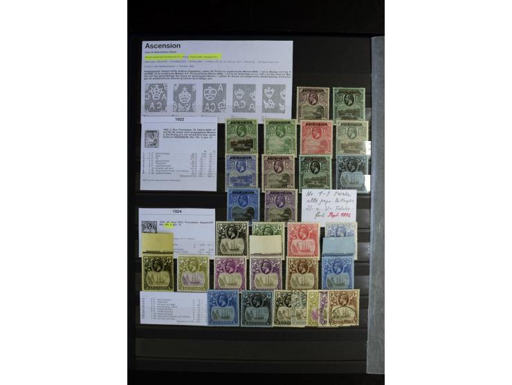 1856/1953, sehr schöne gestempelte und ungebrauchte Sammlung, dabei Britisch Guiana Mi.-Nr. 34C gestempelt, Falkland Inseln m
