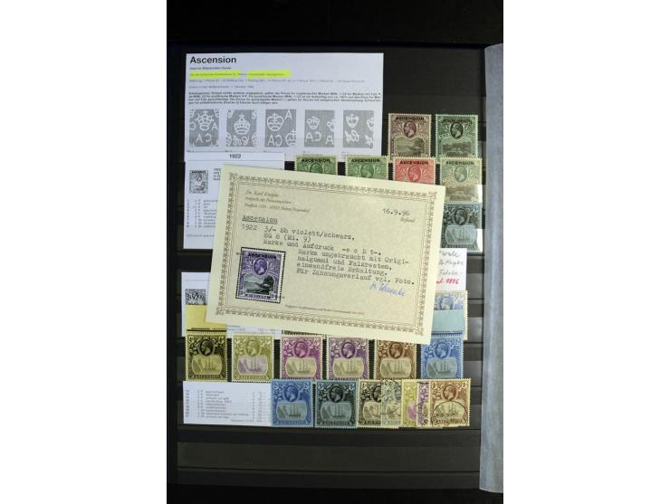 1856/1953, sehr schöne gestempelte und ungebrauchte Sammlung, dabei Britisch Guiana Mi.-Nr. 34C gestempelt, Falkland Inseln m
