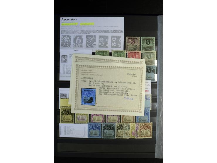 1856/1953, sehr schöne gestempelte und ungebrauchte Sammlung, dabei Britisch Guiana Mi.-Nr. 34C gestempelt, Falkland Inseln m
