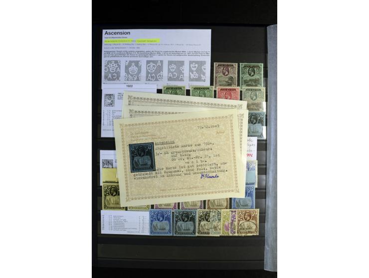 1856/1953, sehr schöne gestempelte und ungebrauchte Sammlung, dabei Britisch Guiana Mi.-Nr. 34C gestempelt, Falkland Inseln m