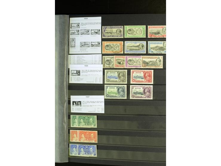 1856/1953, sehr schöne gestempelte und ungebrauchte Sammlung, dabei Britisch Guiana Mi.-Nr. 34C gestempelt, Falkland Inseln m