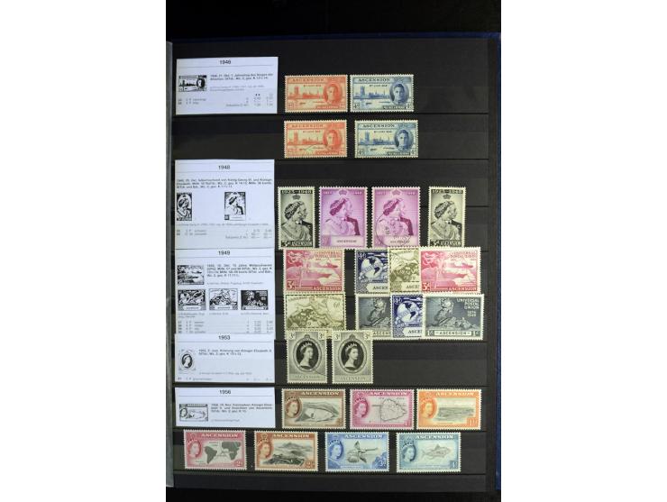 1856/1953, sehr schöne gestempelte und ungebrauchte Sammlung, dabei Britisch Guiana Mi.-Nr. 34C gestempelt, Falkland Inseln m
