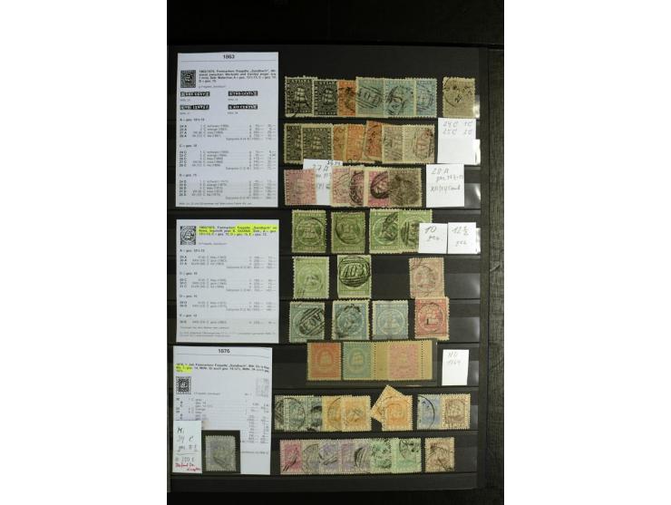 1856/1953, sehr schöne gestempelte und ungebrauchte Sammlung, dabei Britisch Guiana Mi.-Nr. 34C gestempelt, Falkland Inseln m