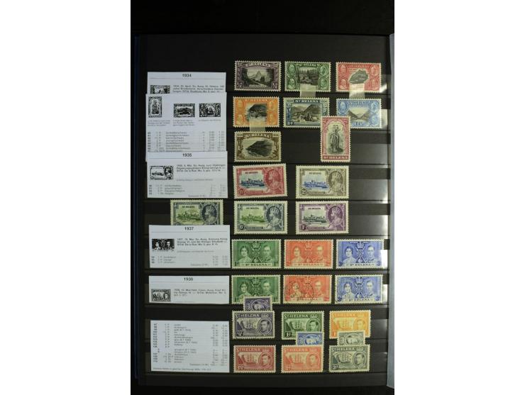 1856/1953, sehr schöne gestempelte und ungebrauchte Sammlung, dabei Britisch Guiana Mi.-Nr. 34C gestempelt, Falkland Inseln m