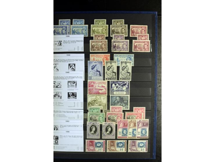 1856/1953, sehr schöne gestempelte und ungebrauchte Sammlung, dabei Britisch Guiana Mi.-Nr. 34C gestempelt, Falkland Inseln m