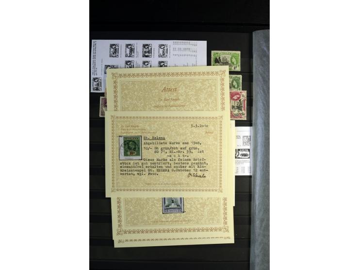 1856/1953, sehr schöne gestempelte und ungebrauchte Sammlung, dabei Britisch Guiana Mi.-Nr. 34C gestempelt, Falkland Inseln m