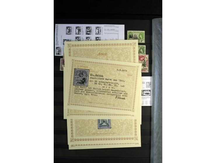 1856/1953, sehr schöne gestempelte und ungebrauchte Sammlung, dabei Britisch Guiana Mi.-Nr. 34C gestempelt, Falkland Inseln m