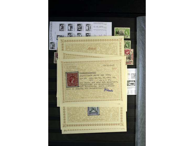 1856/1953, sehr schöne gestempelte und ungebrauchte Sammlung, dabei Britisch Guiana Mi.-Nr. 34C gestempelt, Falkland Inseln m