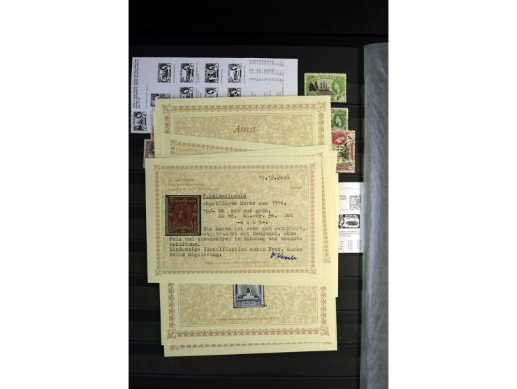 1856/1953, sehr schöne gestempelte und ungebrauchte Sammlung, dabei Britisch Guiana Mi.-Nr. 34C gestempelt, Falkland Inseln m