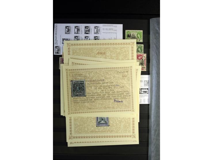 1856/1953, sehr schöne gestempelte und ungebrauchte Sammlung, dabei Britisch Guiana Mi.-Nr. 34C gestempelt, Falkland Inseln m