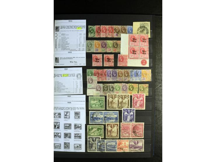 1856/1953, sehr schöne gestempelte und ungebrauchte Sammlung, dabei Britisch Guiana Mi.-Nr. 34C gestempelt, Falkland Inseln m