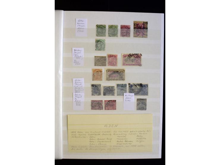 1857/1964, sehr schöne ungebrauchte und gestempelte Sammlung, dabei Aden mit Vorläufern, Qatar, Bahrain mit diversen besseren
