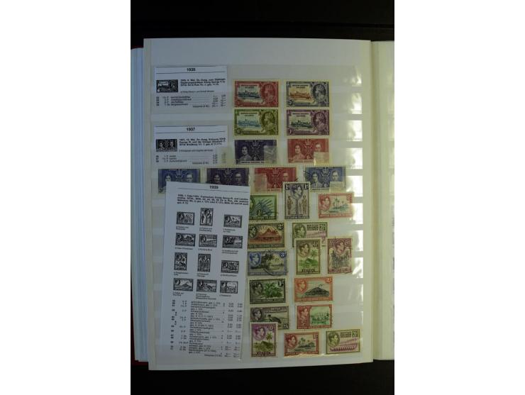 1855/1955, sehr schöne ungebrauchte und gestempelte Sammlung, dabei u.a. Cook-Inseln Mi.-Nr. 4 gestempelt, Fidschi Mi.-Nr. 3,