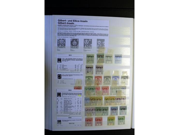 1855/1955, sehr schöne ungebrauchte und gestempelte Sammlung, dabei u.a. Cook-Inseln Mi.-Nr. 4 gestempelt, Fidschi Mi.-Nr. 3,