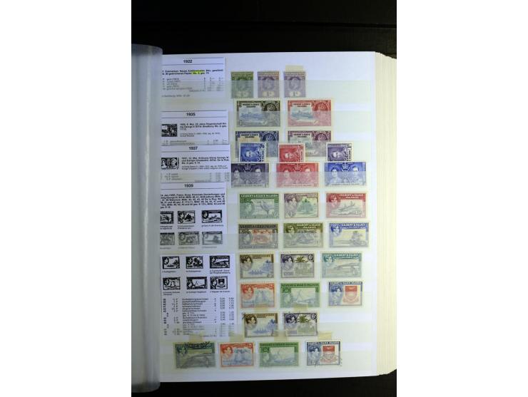 1855/1955, sehr schöne ungebrauchte und gestempelte Sammlung, dabei u.a. Cook-Inseln Mi.-Nr. 4 gestempelt, Fidschi Mi.-Nr. 3,