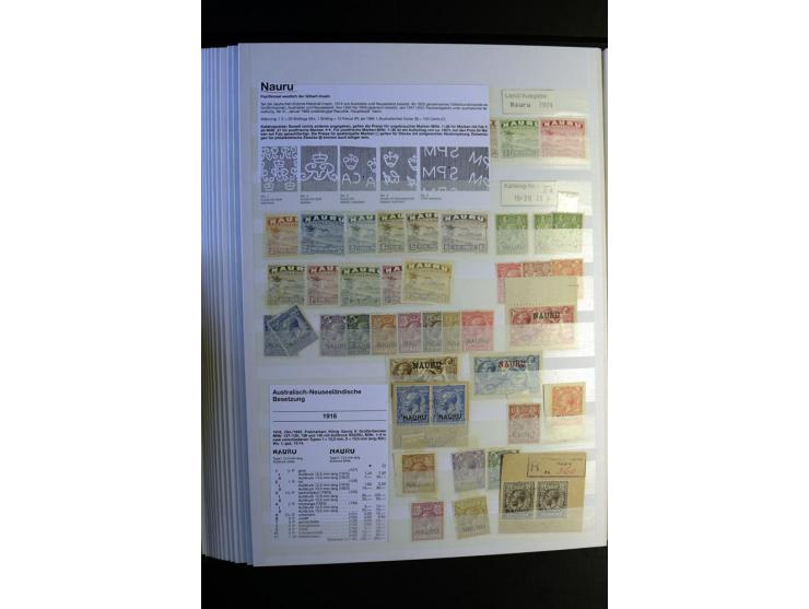 1855/1955, sehr schöne ungebrauchte und gestempelte Sammlung, dabei u.a. Cook-Inseln Mi.-Nr. 4 gestempelt, Fidschi Mi.-Nr. 3,