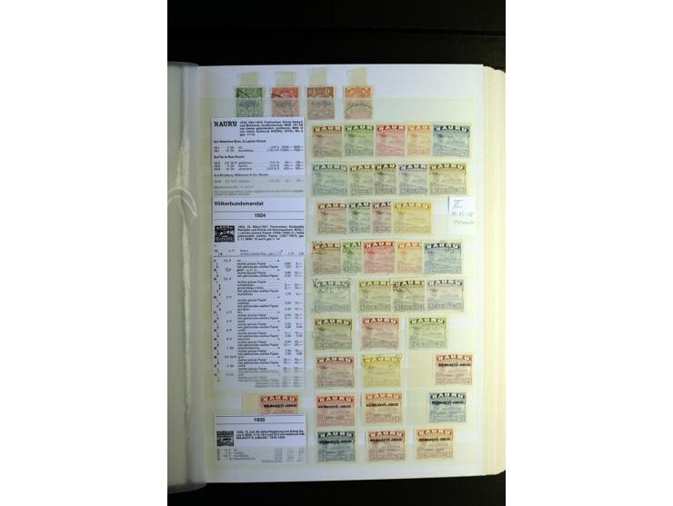 1855/1955, sehr schöne ungebrauchte und gestempelte Sammlung, dabei u.a. Cook-Inseln Mi.-Nr. 4 gestempelt, Fidschi Mi.-Nr. 3,