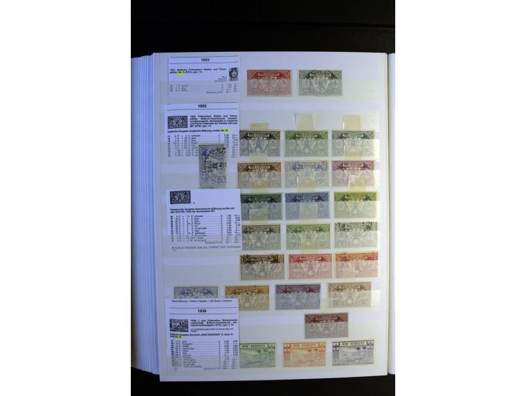 1855/1955, sehr schöne ungebrauchte und gestempelte Sammlung, dabei u.a. Cook-Inseln Mi.-Nr. 4 gestempelt, Fidschi Mi.-Nr. 3,