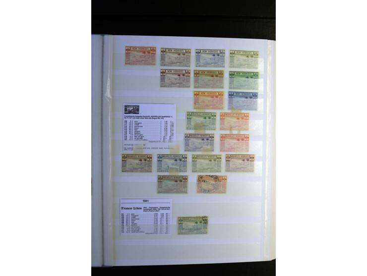 1855/1955, sehr schöne ungebrauchte und gestempelte Sammlung, dabei u.a. Cook-Inseln Mi.-Nr. 4 gestempelt, Fidschi Mi.-Nr. 3,