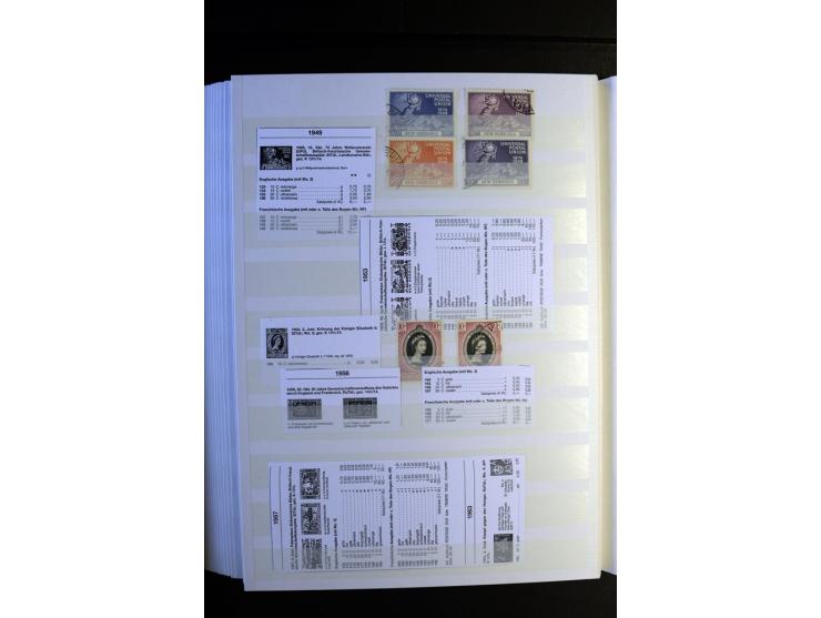 1855/1955, sehr schöne ungebrauchte und gestempelte Sammlung, dabei u.a. Cook-Inseln Mi.-Nr. 4 gestempelt, Fidschi Mi.-Nr. 3,
