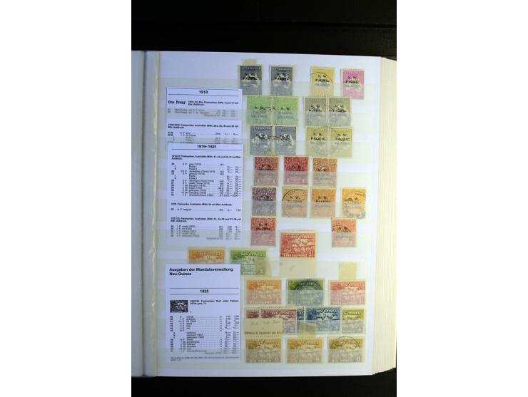 1855/1955, sehr schöne ungebrauchte und gestempelte Sammlung, dabei u.a. Cook-Inseln Mi.-Nr. 4 gestempelt, Fidschi Mi.-Nr. 3,