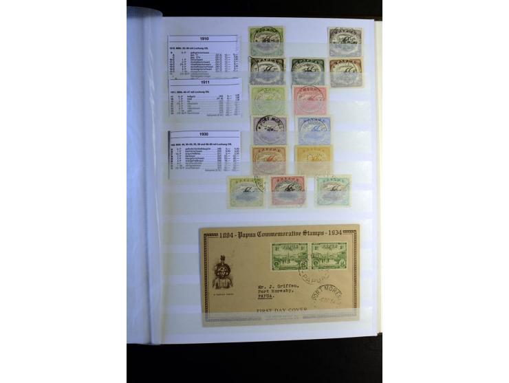 1855/1955, sehr schöne ungebrauchte und gestempelte Sammlung, dabei u.a. Cook-Inseln Mi.-Nr. 4 gestempelt, Fidschi Mi.-Nr. 3,