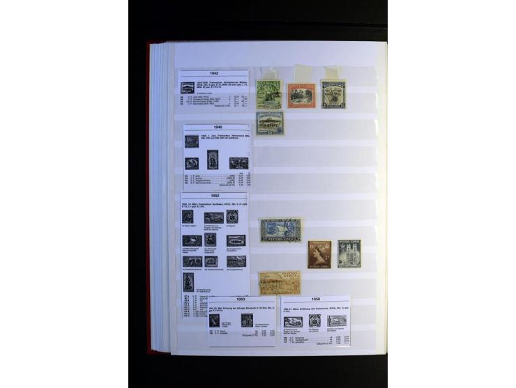 1855/1955, sehr schöne ungebrauchte und gestempelte Sammlung, dabei u.a. Cook-Inseln Mi.-Nr. 4 gestempelt, Fidschi Mi.-Nr. 3,