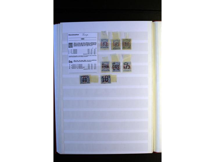 1855/1955, sehr schöne ungebrauchte und gestempelte Sammlung, dabei u.a. Cook-Inseln Mi.-Nr. 4 gestempelt, Fidschi Mi.-Nr. 3,