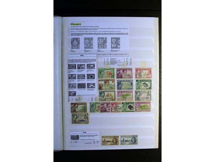 1855/1955, sehr schöne ungebrauchte und gestempelte Sammlung, dabei u.a. Cook-Inseln Mi.-Nr. 4 gestempelt, Fidschi Mi.-Nr. 3,