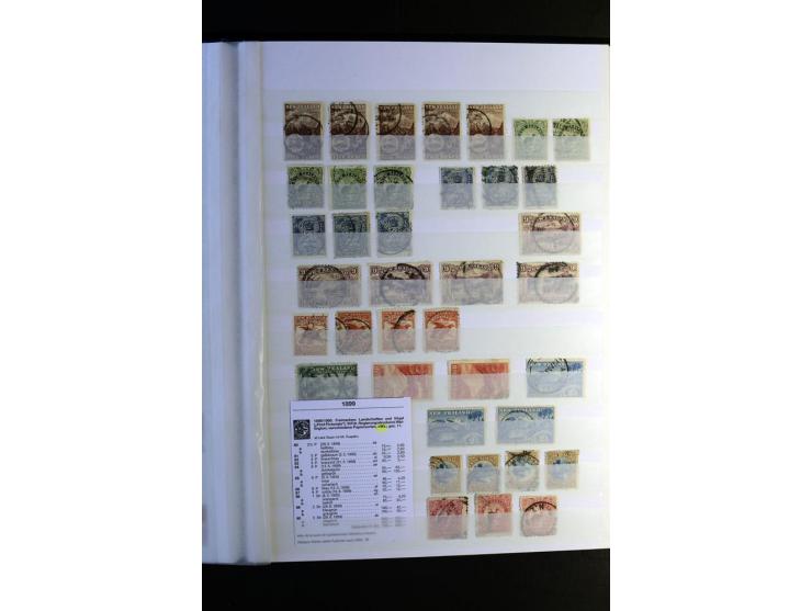 1855/1955, sehr schöne ungebrauchte und gestempelte Sammlung, dabei u.a. Cook-Inseln Mi.-Nr. 4 gestempelt, Fidschi Mi.-Nr. 3,