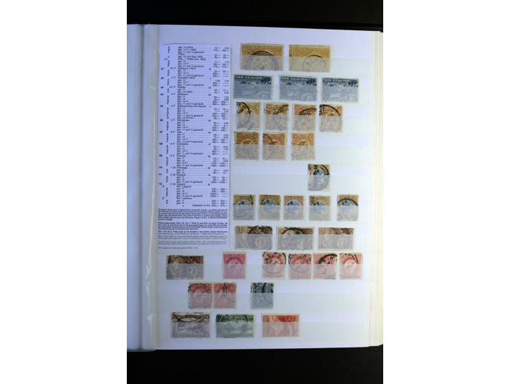 1855/1955, sehr schöne ungebrauchte und gestempelte Sammlung, dabei u.a. Cook-Inseln Mi.-Nr. 4 gestempelt, Fidschi Mi.-Nr. 3,