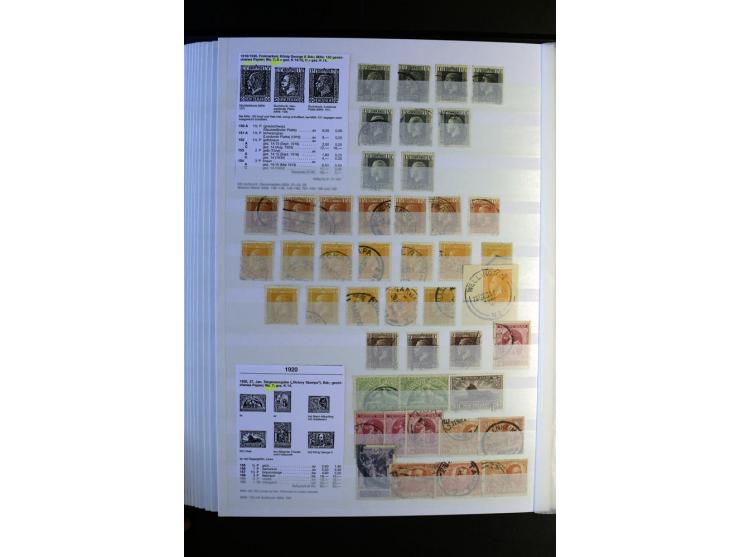 1855/1955, sehr schöne ungebrauchte und gestempelte Sammlung, dabei u.a. Cook-Inseln Mi.-Nr. 4 gestempelt, Fidschi Mi.-Nr. 3,