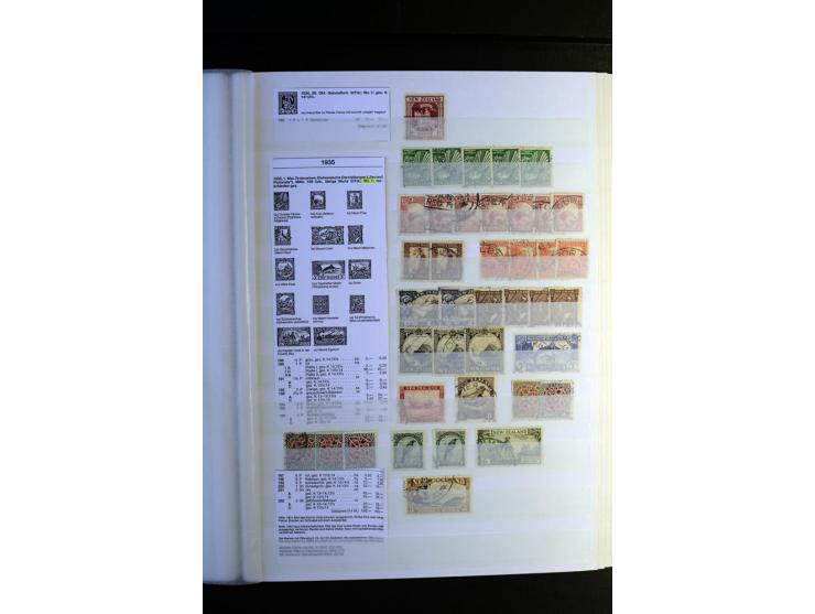 1855/1955, sehr schöne ungebrauchte und gestempelte Sammlung, dabei u.a. Cook-Inseln Mi.-Nr. 4 gestempelt, Fidschi Mi.-Nr. 3,