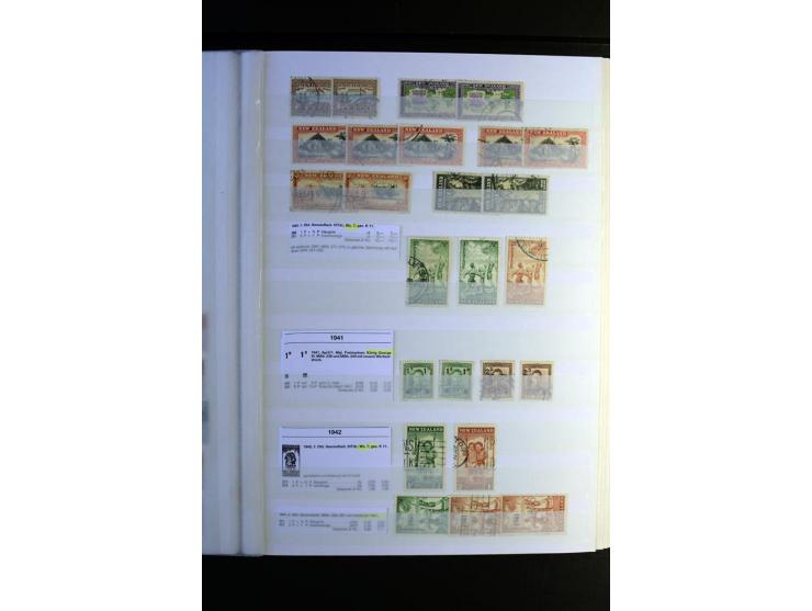 1855/1955, sehr schöne ungebrauchte und gestempelte Sammlung, dabei u.a. Cook-Inseln Mi.-Nr. 4 gestempelt, Fidschi Mi.-Nr. 3,
